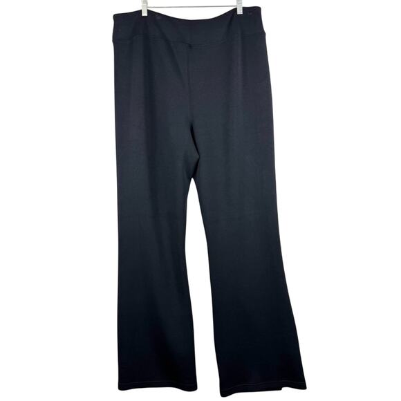 SPANX Sz 2XT AirEssentials Slim Flare Pant Super Soft Comfy W/ Front Slit Black - Picture 7 of 16